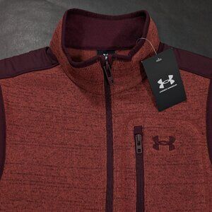 $80 Under Armour Fleece Vest Mens Size S Small UA Expanse Specialist Red
